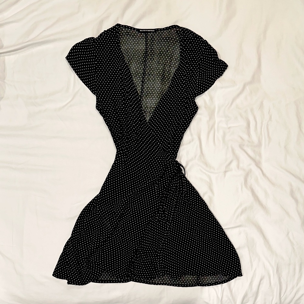 BRANDY MELVILLE black and white wrap dress.
